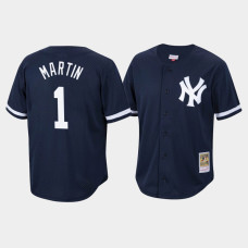 Billy Martin New York Yankees Mitchell & Ness Navy Cooperstown Collection Mesh Batting Practice Jersey