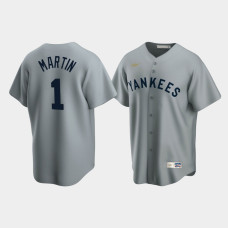 Billy Martin New York Yankees Gray Cooperstown Collection Road Jersey