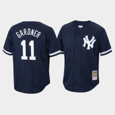 Brett Gardner New York Yankees Mitchell & Ness Navy Cooperstown Collection Mesh Batting Practice Jersey