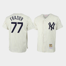 Clint Frazier New York Yankees Mitchell & Ness Cream Throwback Authentic Jersey