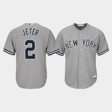 Derek Jeter New York Yankees Gray Replica Big & Tall Jersey