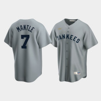 Mickey Mantle New York Yankees Gray Cooperstown Collection Road Jersey