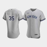 Mens New York Yankees #35 Nick Tropeano Gray Authentic Road Jersey
