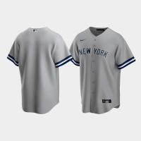 Mens New York Yankees Gray Replica Nike Road Jersey