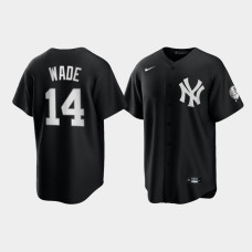 New York Yankees Tyler Wade Black 2021 All Black Fashion Replica Jersey
