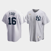 Mens New York Yankees #16 Whitey Ford Cooperstown Collection Home White Jersey Mens New York Yankees #16 Whitey Ford Cooperstown Collection Home White Jersey