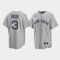 New York Yankees Babe Ruth Gray 2021 Field of Dreams Replica Jersey