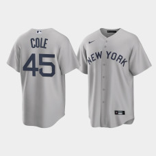 New York Yankees Gerrit Cole Gray 2021 Field of Dreams Replica Jersey