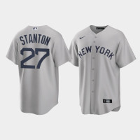 New York Yankees Giancarlo Stanton Gray 2021 Field of Dreams Replica Jersey