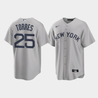 New York Yankees Gleyber Torres Gray 2021 Field of Dreams Replica Jersey
