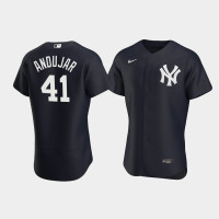 Mens New York Yankees Miguel Andujar Authentic Alternate Black Jersey