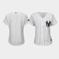 Womens New York Yankees 2019 Postseason White Official Cool Base Jersey