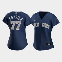 Womens New York Yankees Clint Frazier #77 Navy Replica Nike 2020 Alternate Jersey