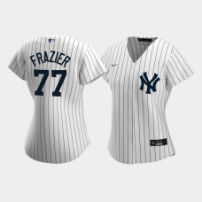 Womens New York Yankees Clint Frazier #77 White Replica Nike 2020 Home Jersey