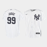 Youth New York Yankees Aaron Judge #99 White Replica Nike Home Jersey