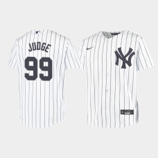 Youth New York Yankees Aaron Judge #99 White Replica Nike Home Jersey