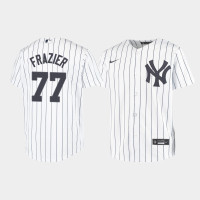 Youth New York Yankees Clint Frazier #77 White Replica Nike Home Jersey