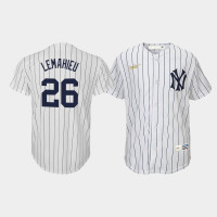 Youth New York Yankees #26 DJ LeMahieu Cooperstown Collection Home Nike White Jersey
